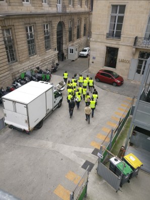 départ de la visite